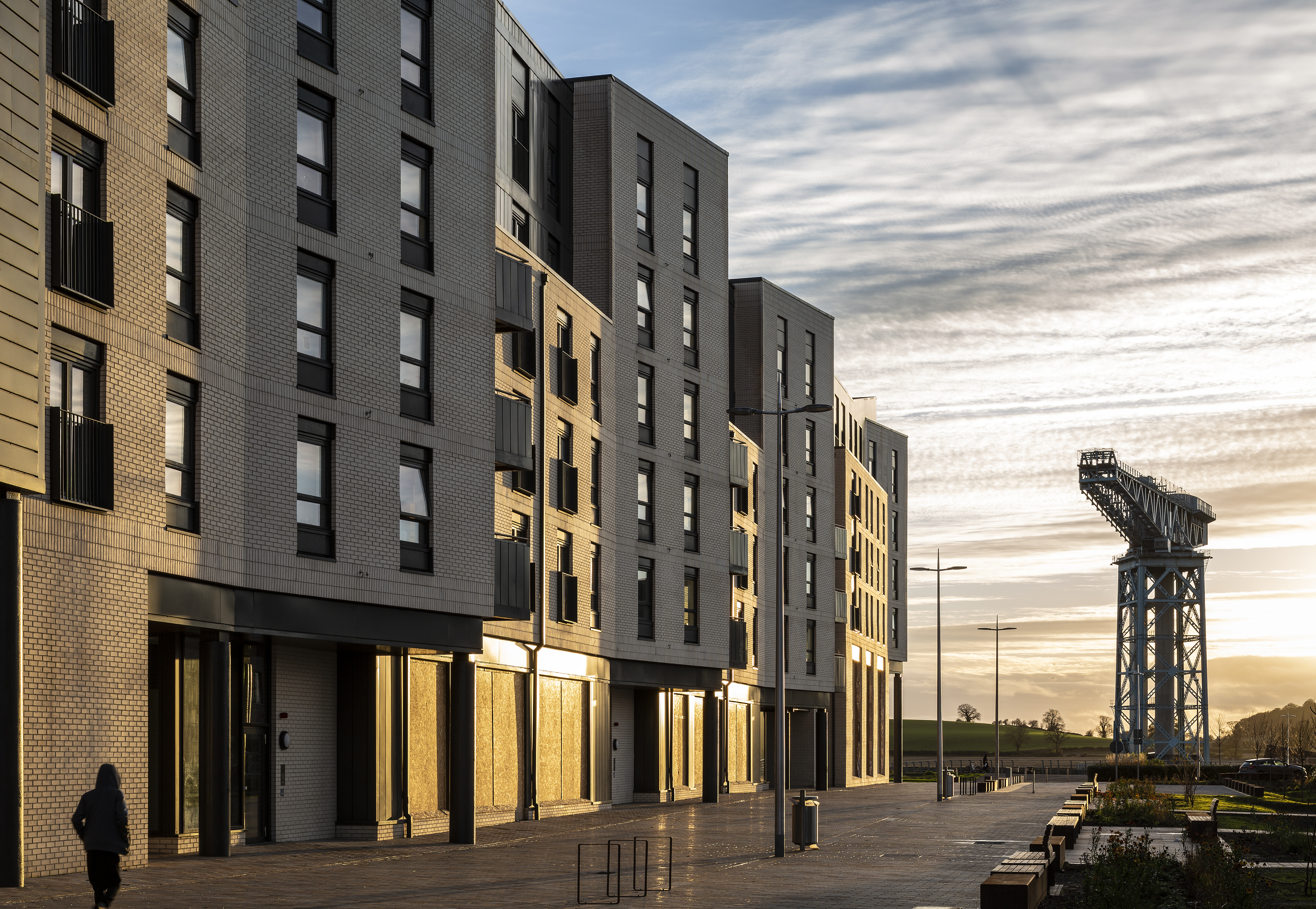 MAST Architects. Clydebank Housing Association. WDC Housing. Hulley & Kirkwood. Wheatley Group. CCG (Scotland) Ltd. Nbm. G3. Queen's Quay. Clydebank, Scotland, UK.